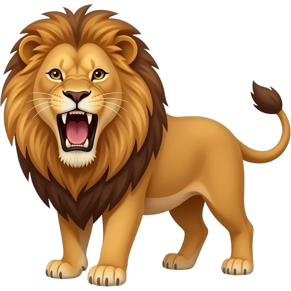 Roaring lion emoji