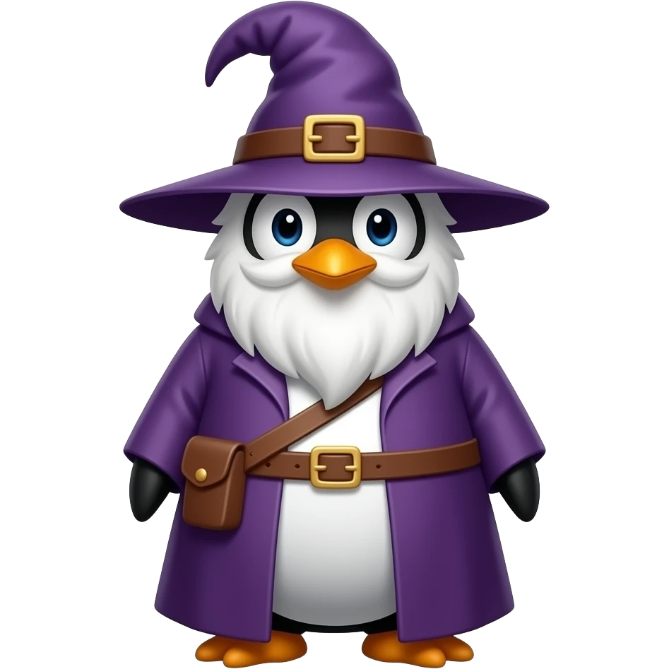 Penguin Wizard emoji