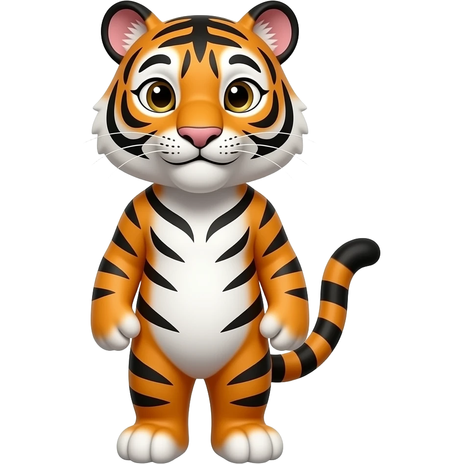 Derpy tiger emoji