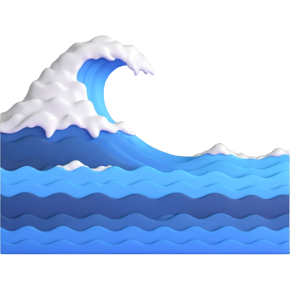 ocean wave emoji