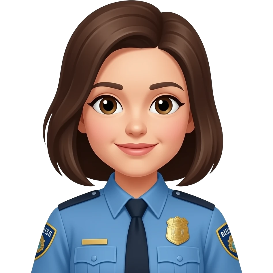 FEMALE POLICE DISPATCHER WITH BROWN HAIR emoji