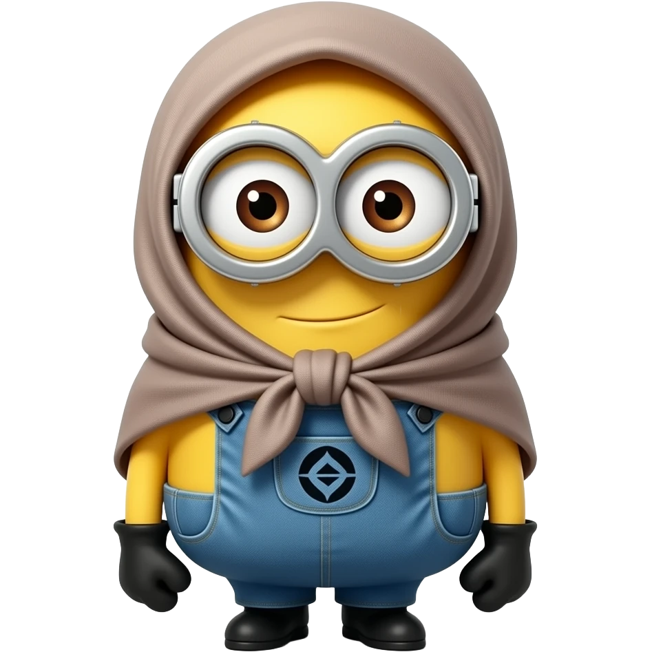 Minion hijab couvert de la tête au pied cache ces bras emoji