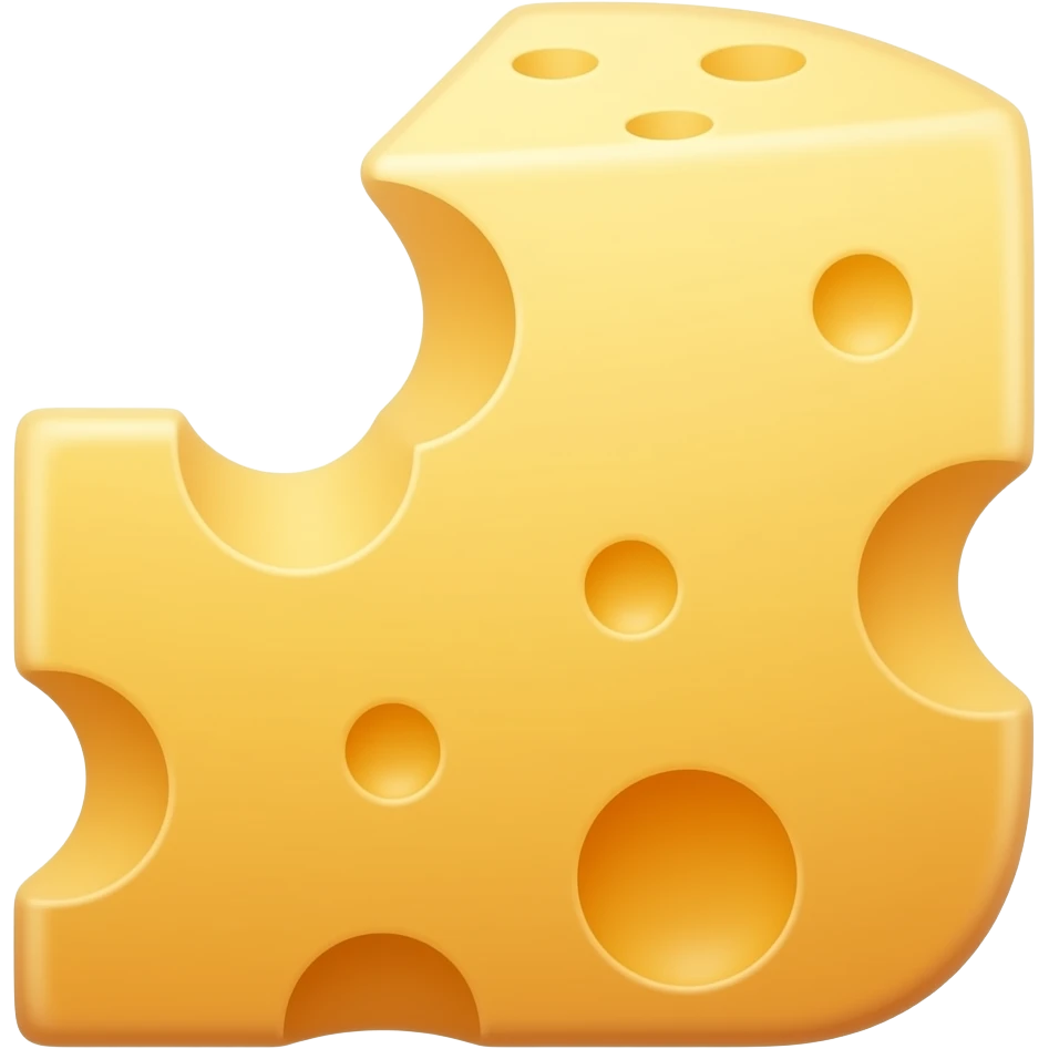 Cheese shaped like a penis emoji