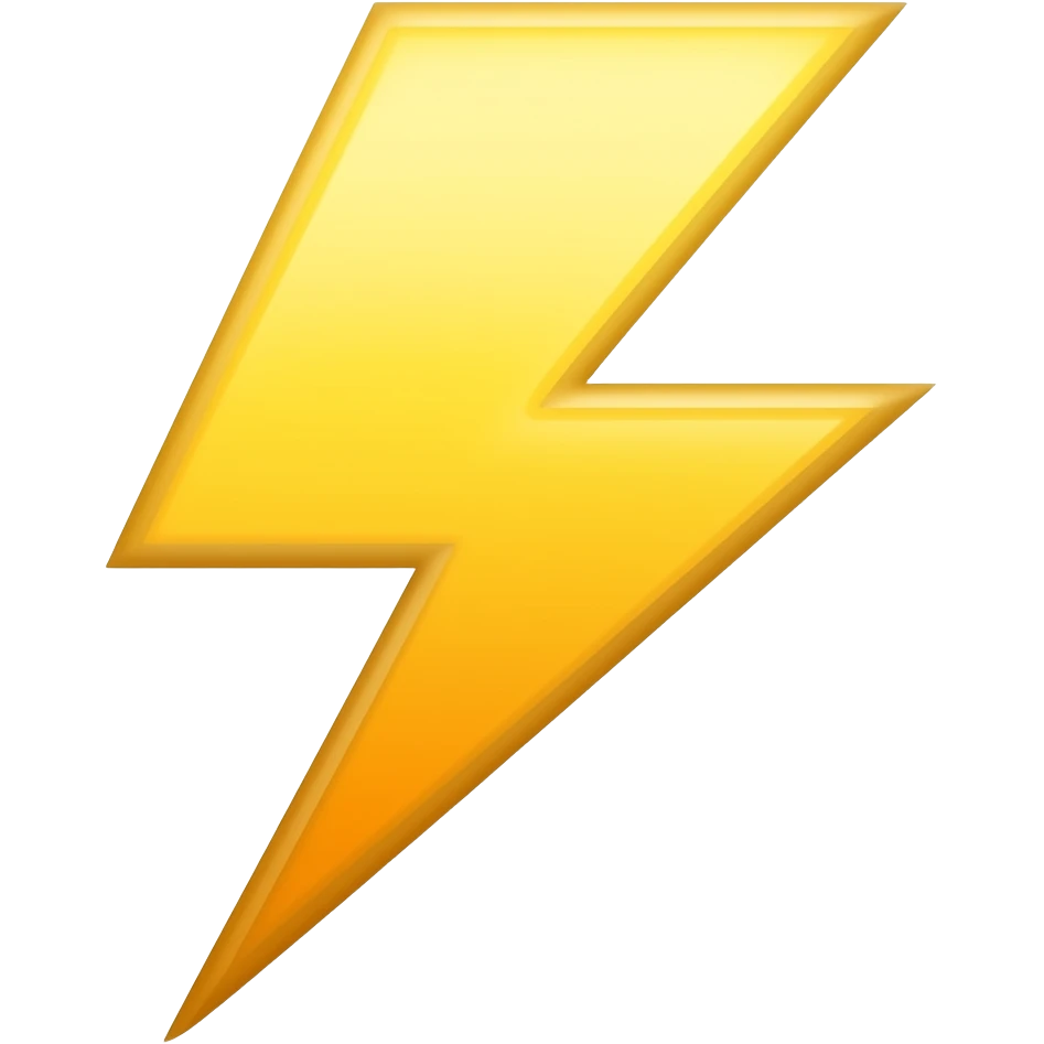 lightning emoji