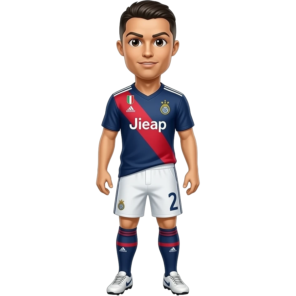 Make a ronaldo soceer player emoji