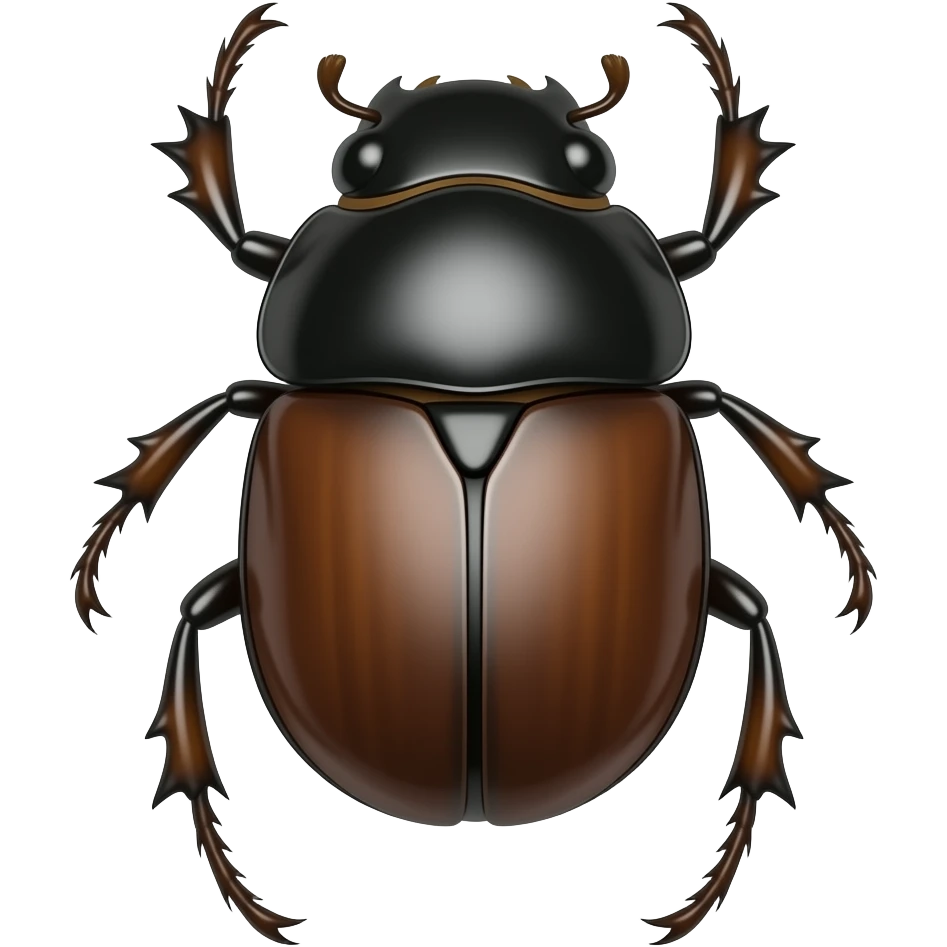 Dung beetle emoji