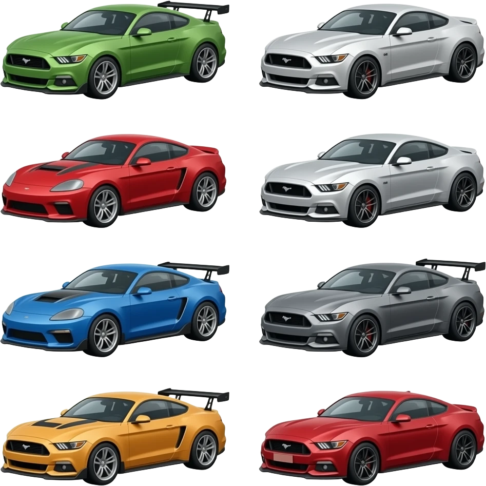 10 muscle cars emoji