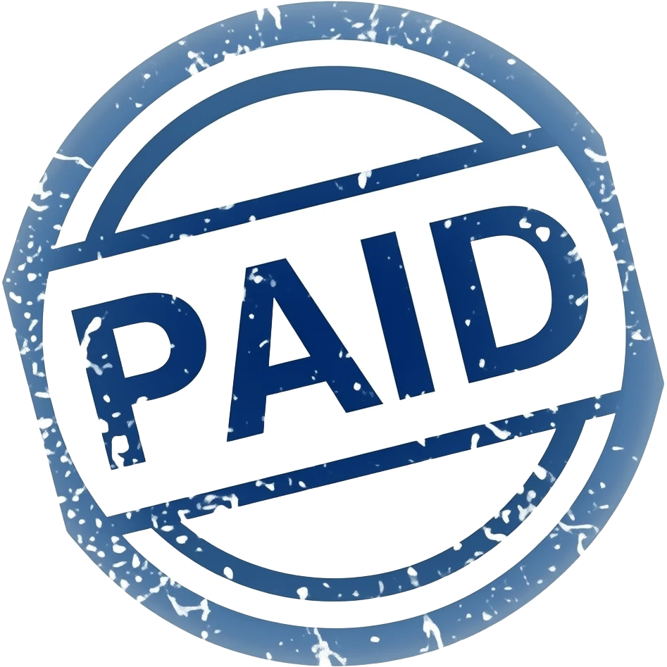 A paid invoice emoji