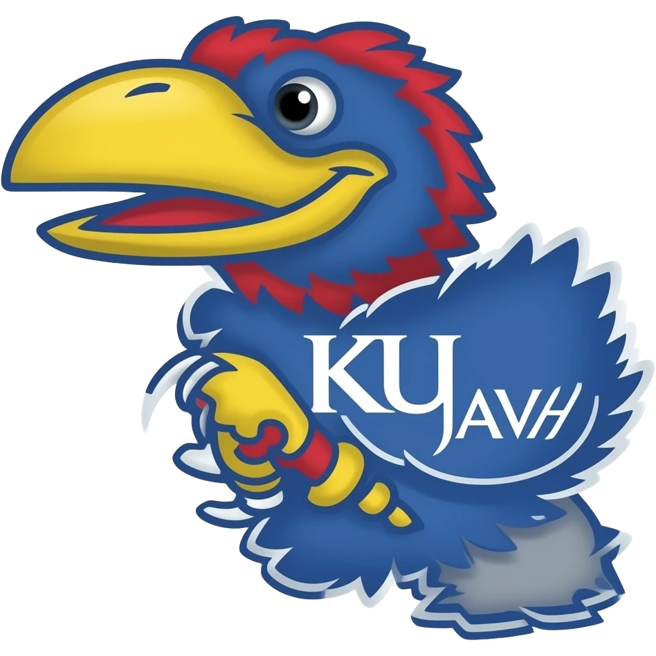 KU logo Jayhawk emoji
