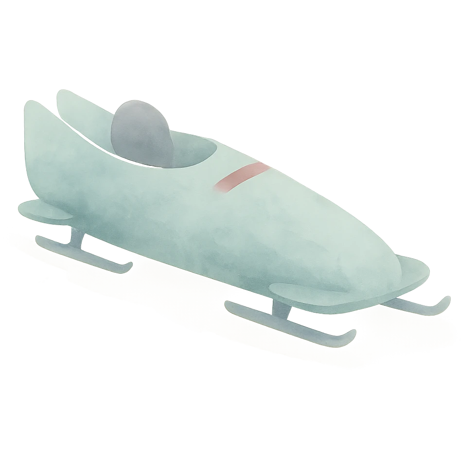 un bobsleigh emoji