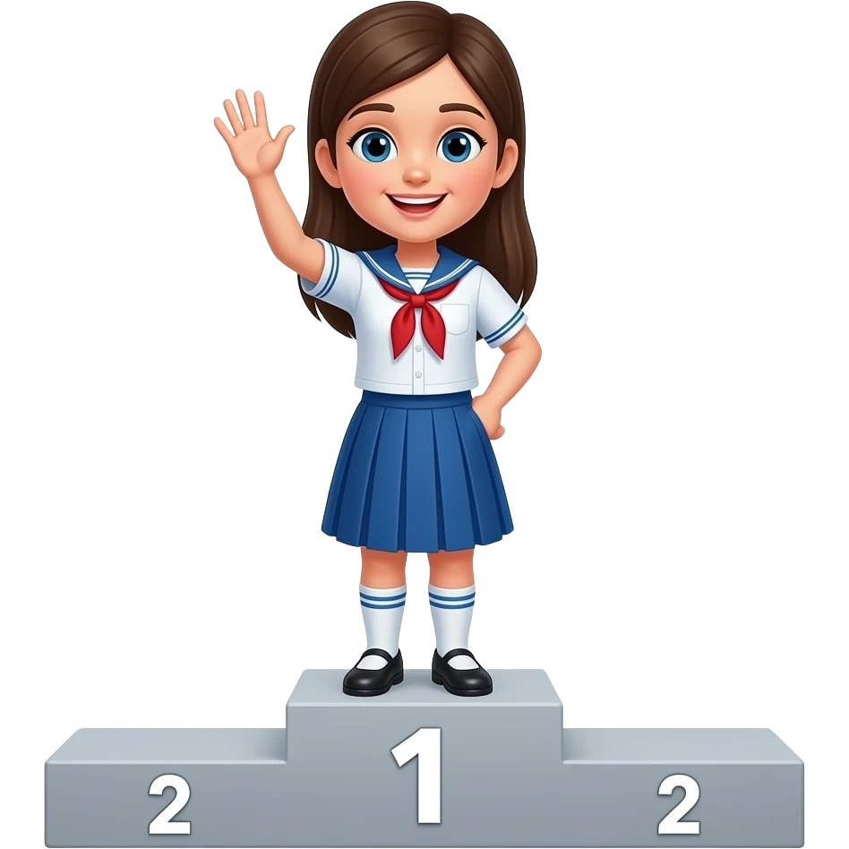 یه دختر سردفتر که بگه احسنت بر نفرات برتر آزمون emoji