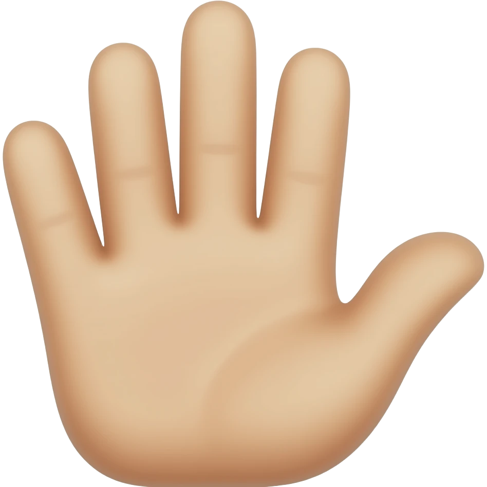 hand stop emoji