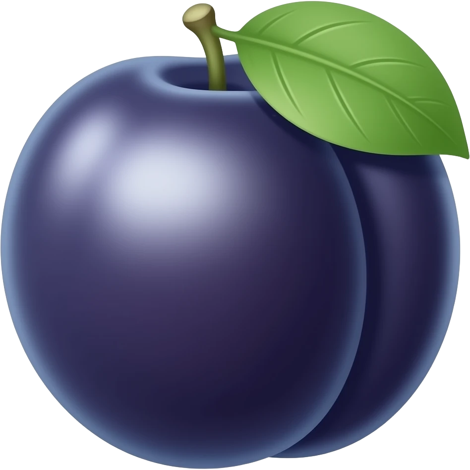 Plum emoji