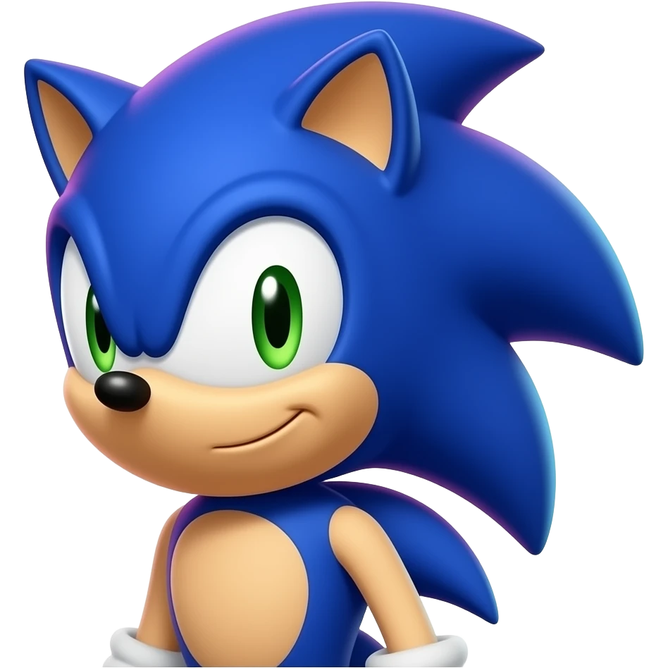 Heavy Neon colour Sonic emoji