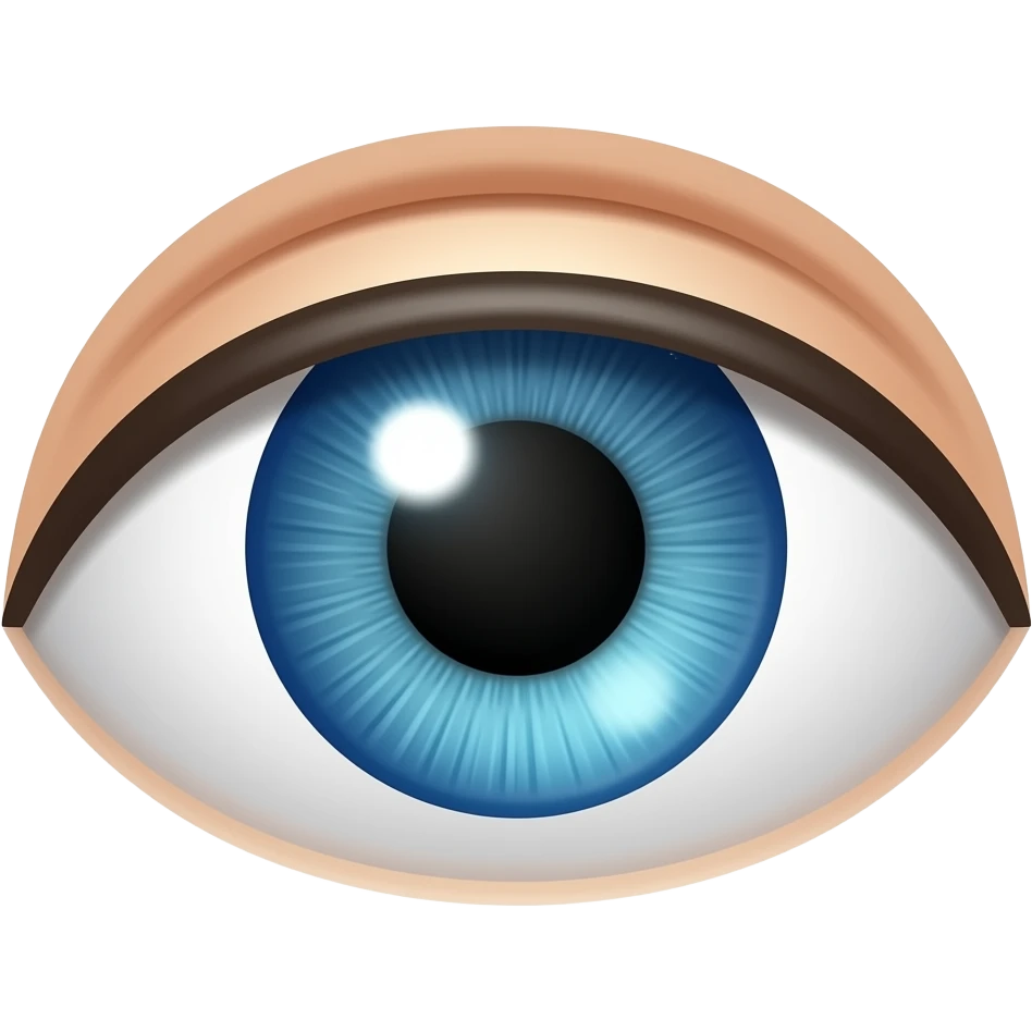 Blue eyes emoji