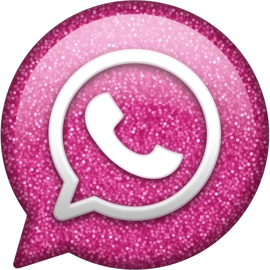 Rosa whatsapp Glitzer emoji