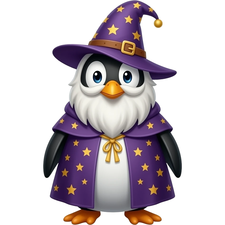 Penguin Wizard emoji