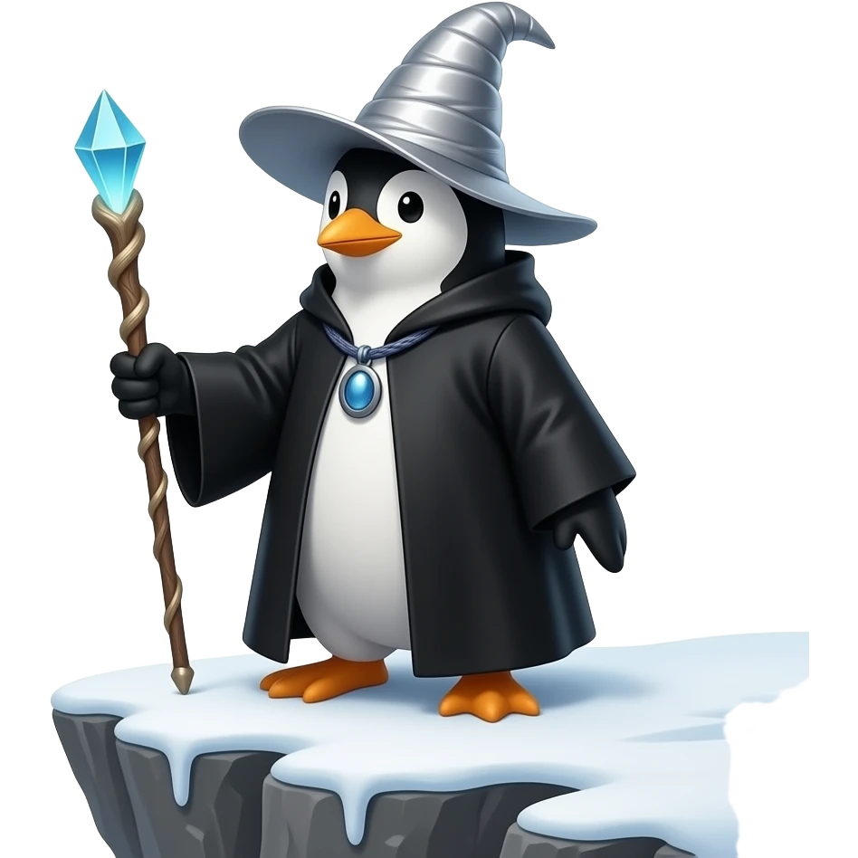 Penguin Wizard emoji