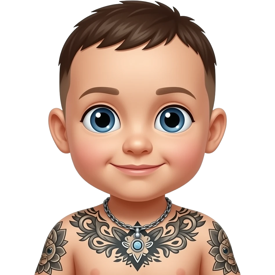 baby with tattoes emoji