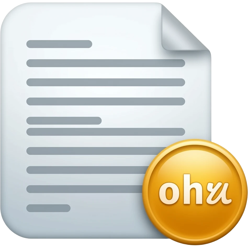 A digital document emoji