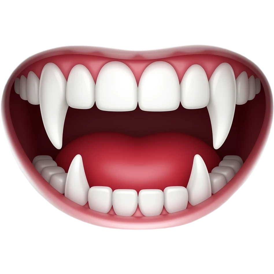 vampire teeth emoji