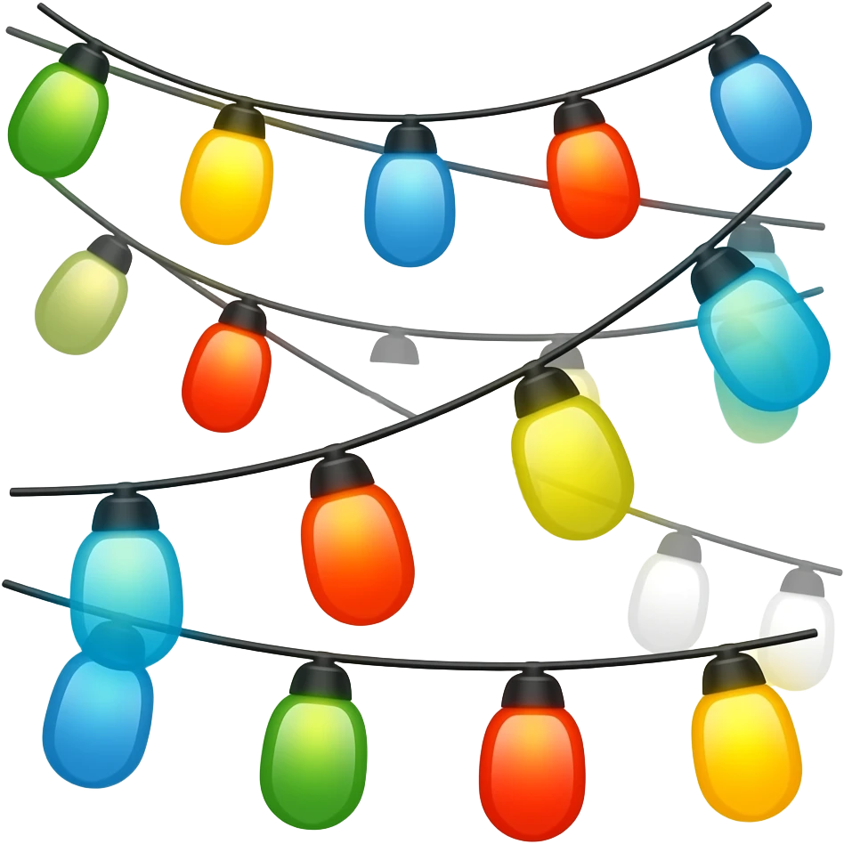 Colorful Festival Lights emoji