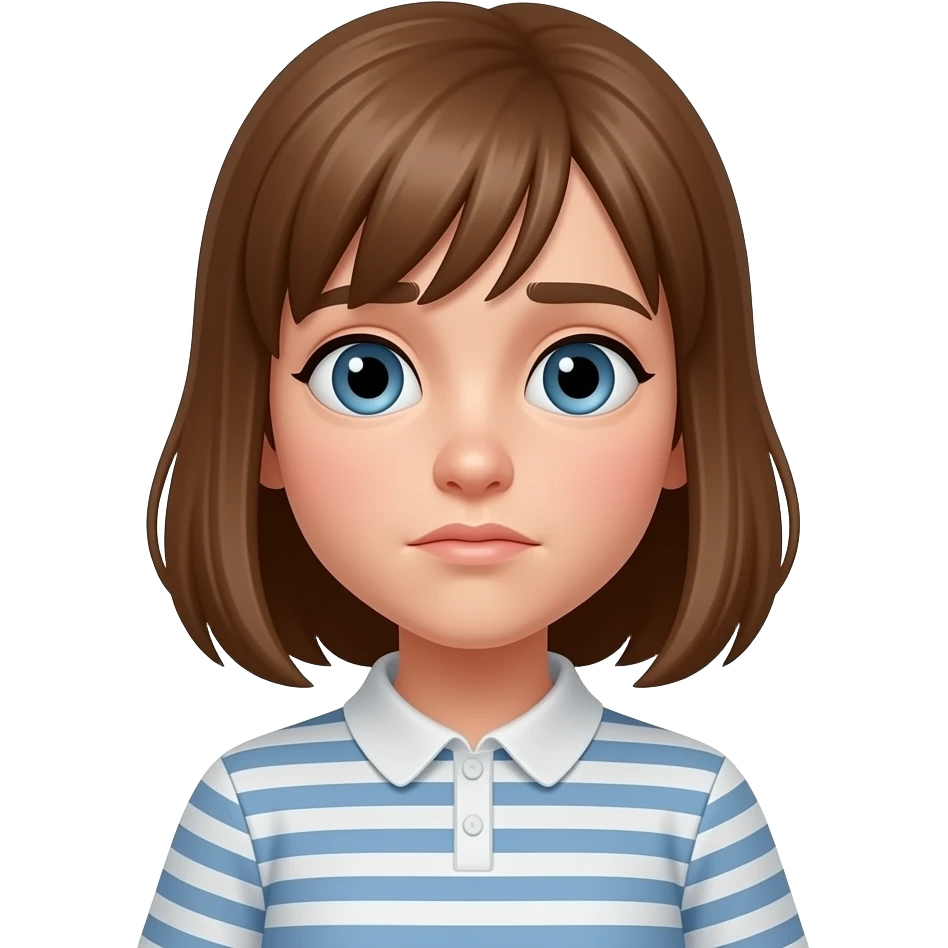Introvert girl emoji