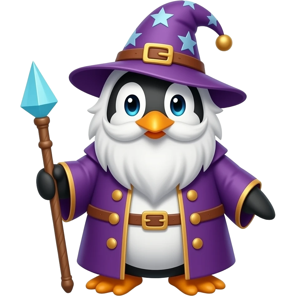 Penguin Wizard emoji
