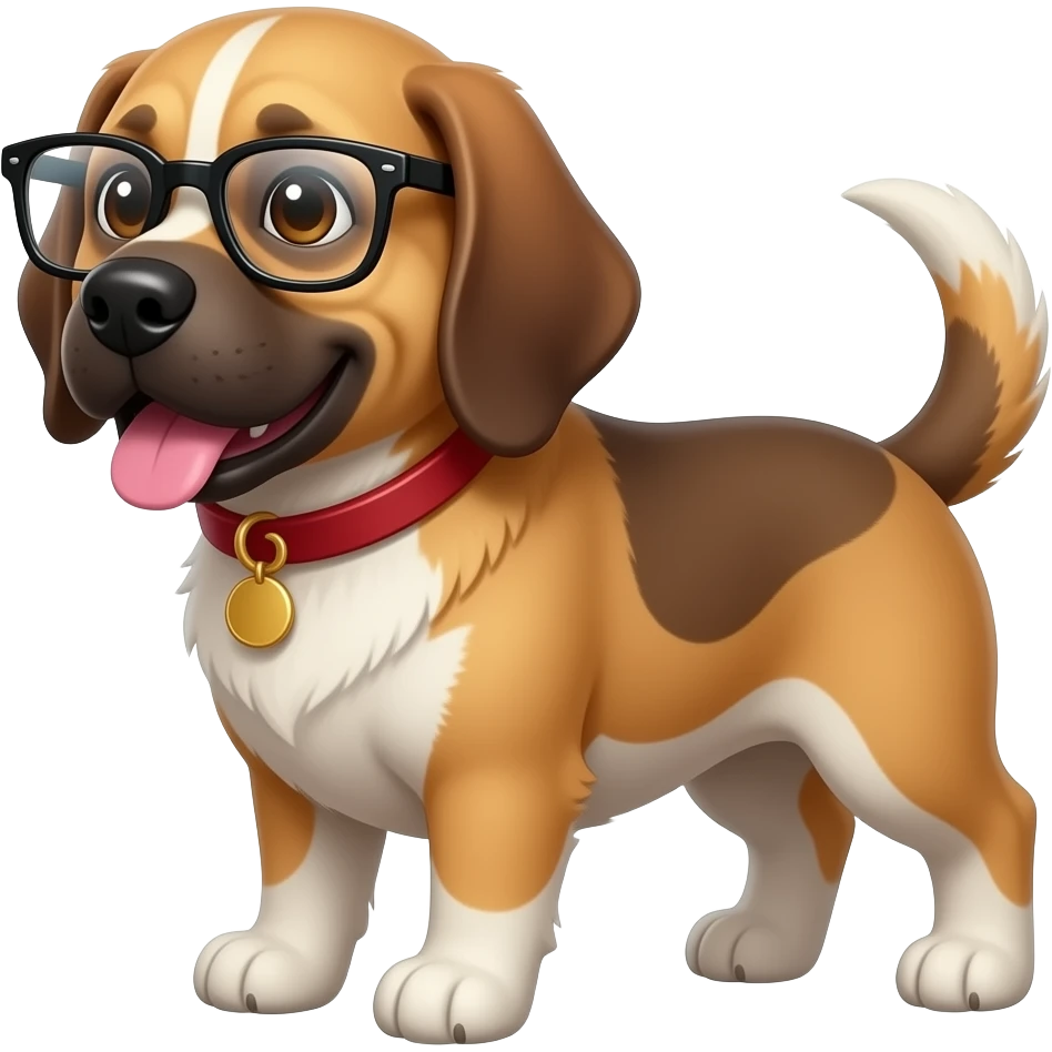 Dog Cheems chill đeo kính emoji