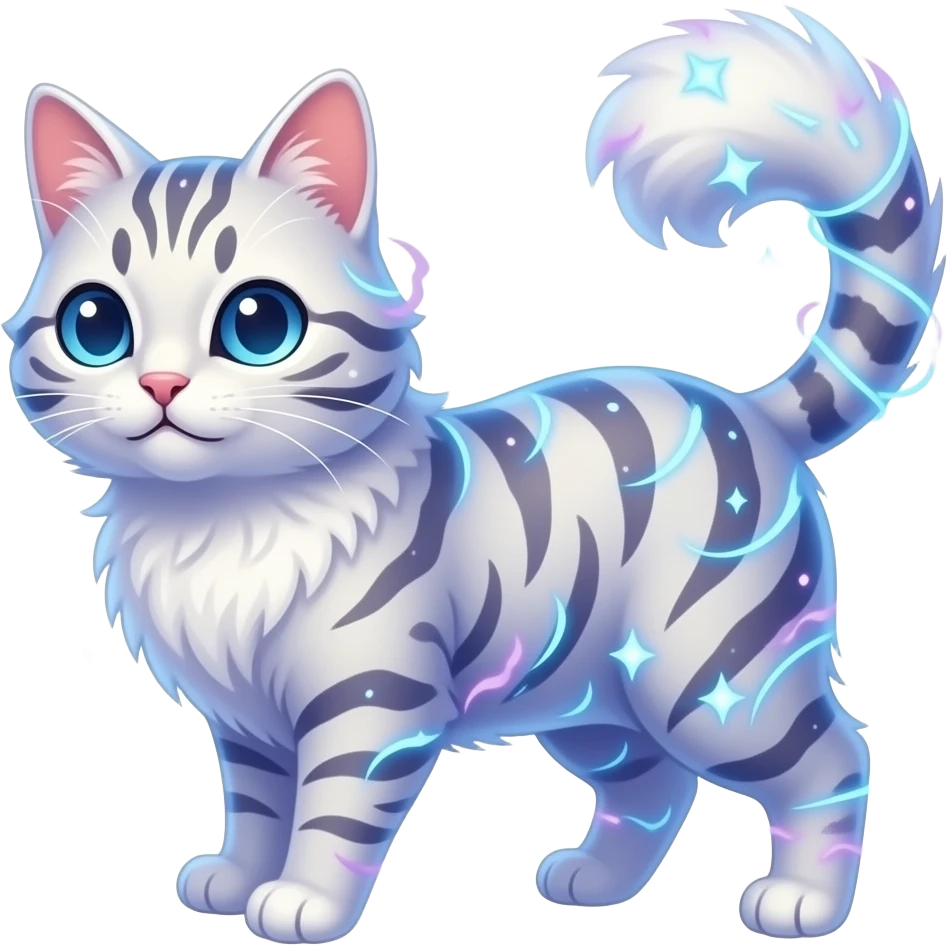 Make a cat with magic powers emoji