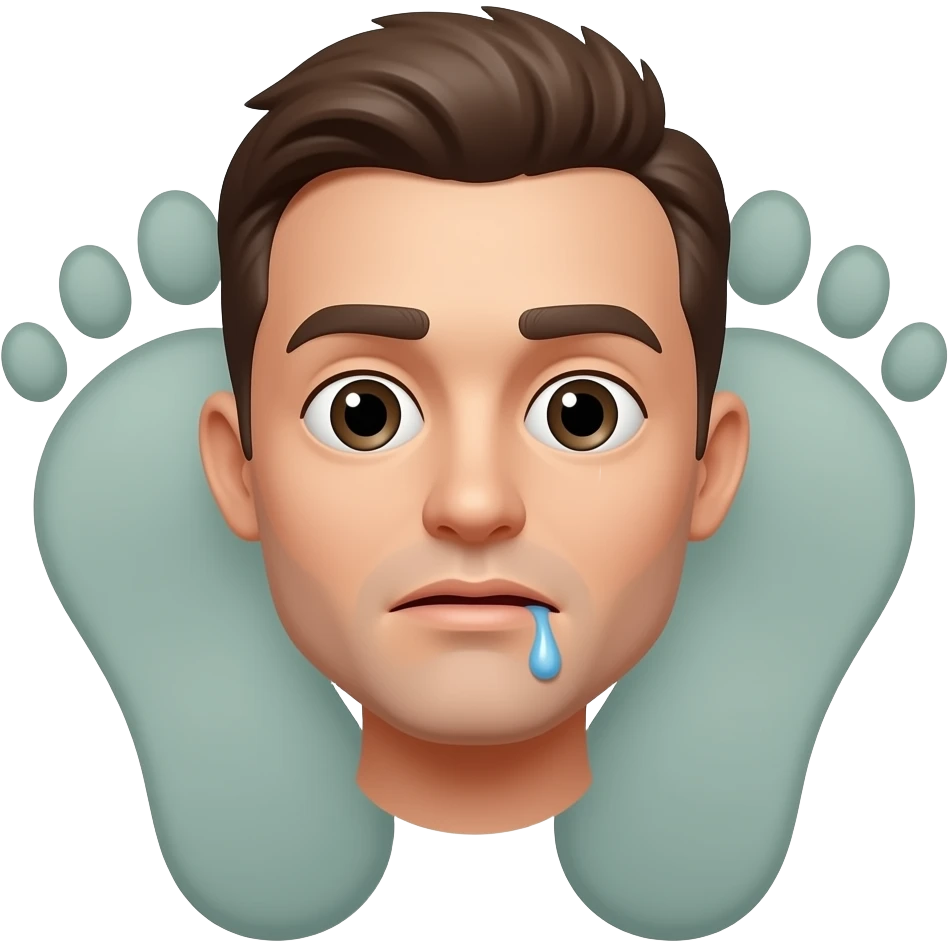 🤤👣 emoji