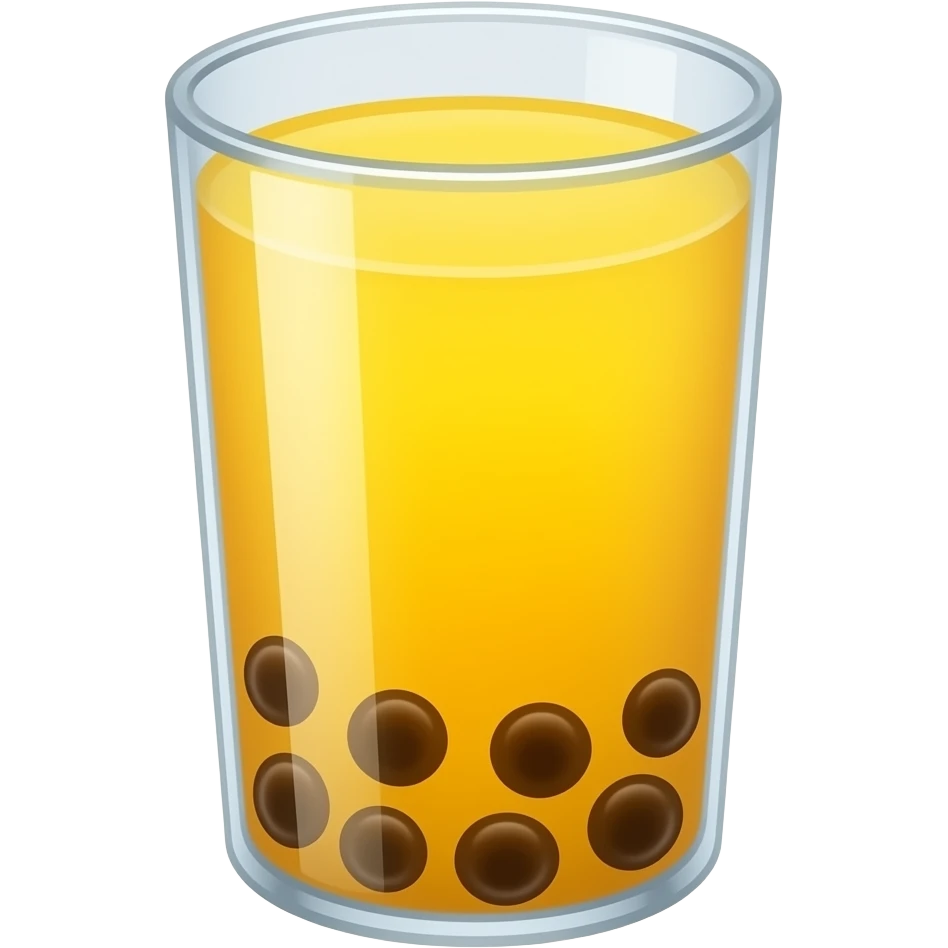 Mango boba tea emoji