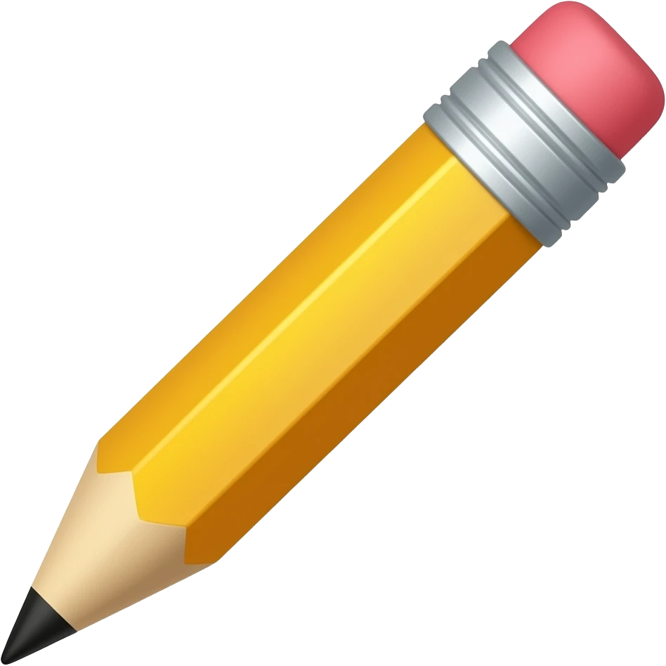 Long Pencil emoji