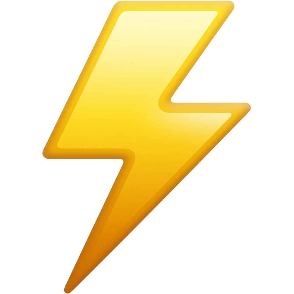 Lightning emoji