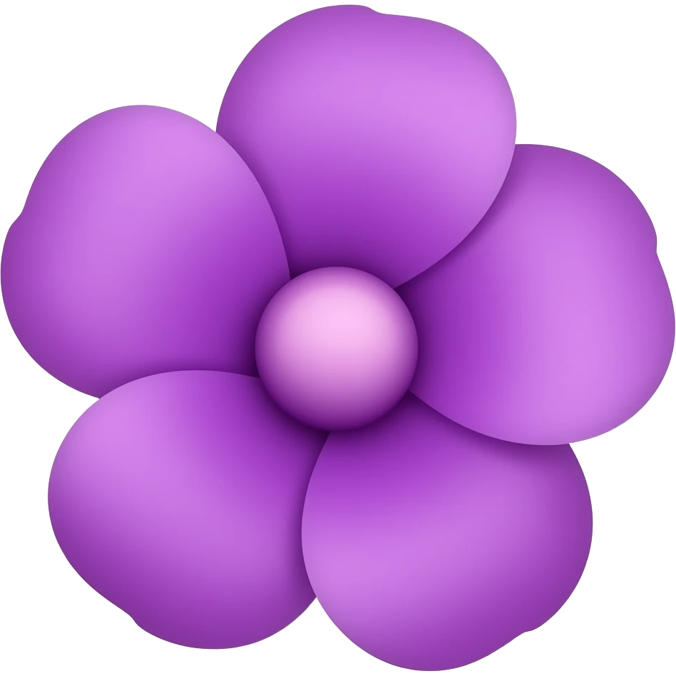 purple flower emoji