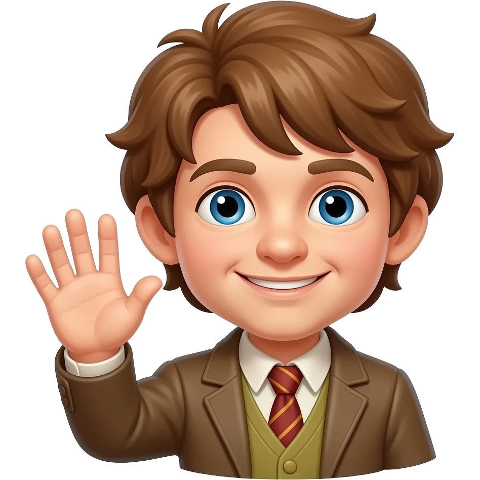 Bilbo baggins waves emoji