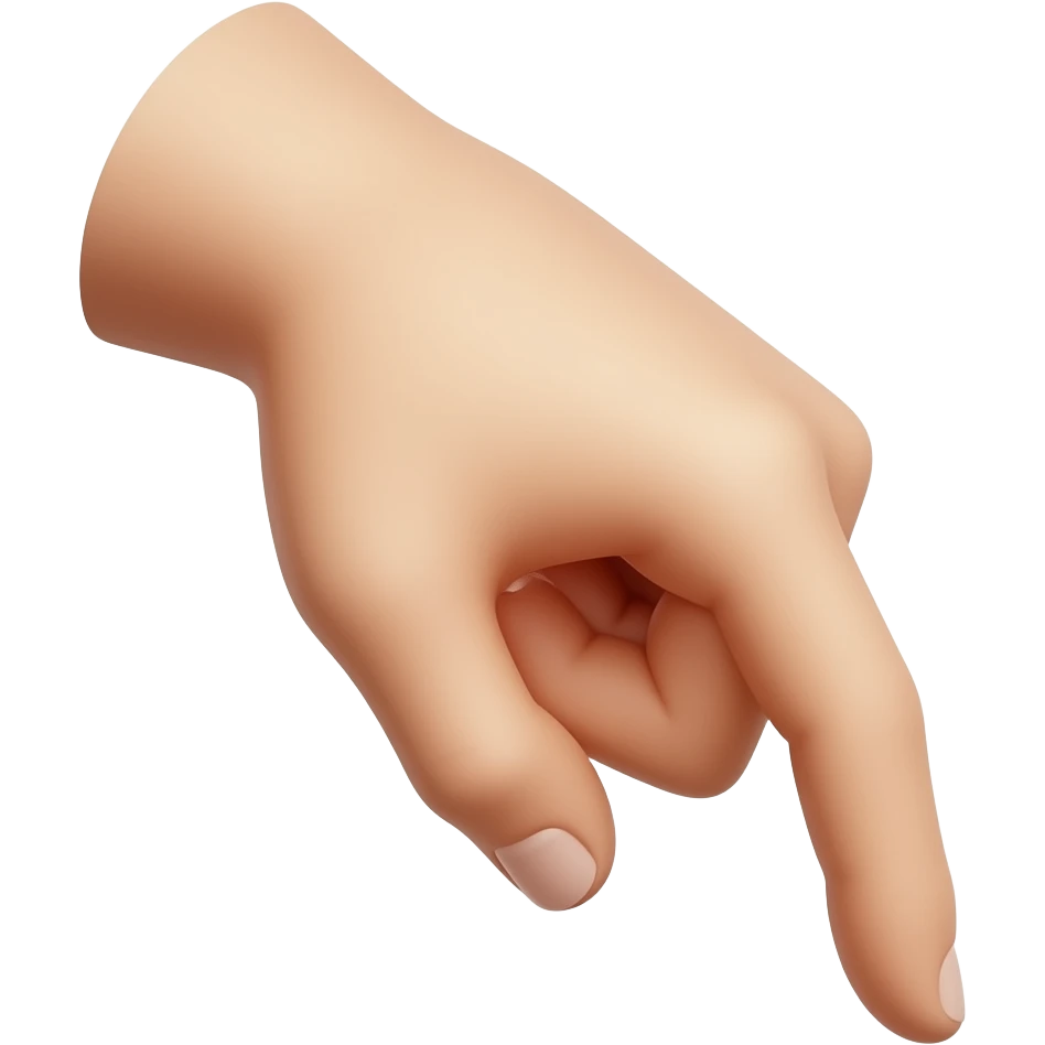 Backhand Index Pointing Down emoji