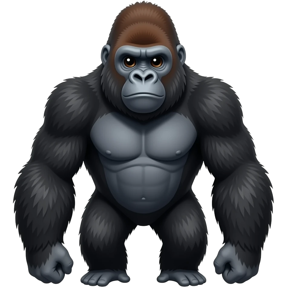gorilla facing cam emoji