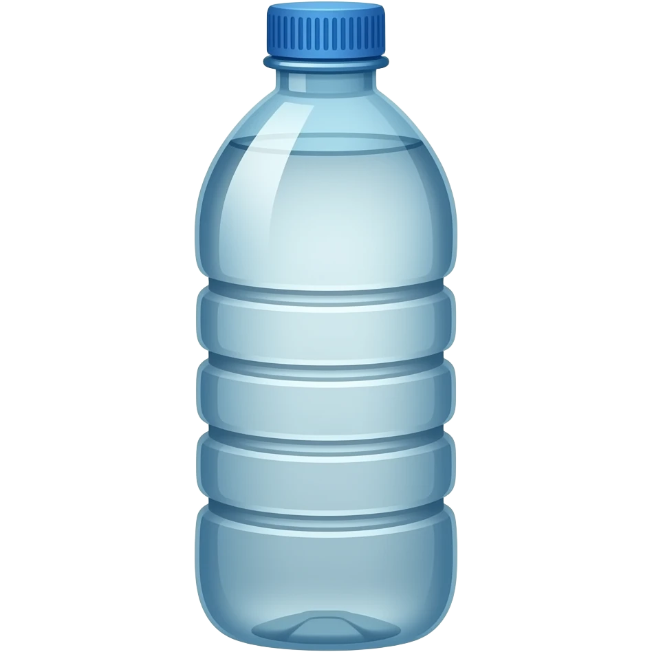A water bottle emoji