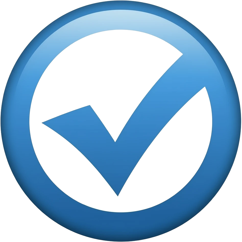 Circulo Verificado azul emoji emoji