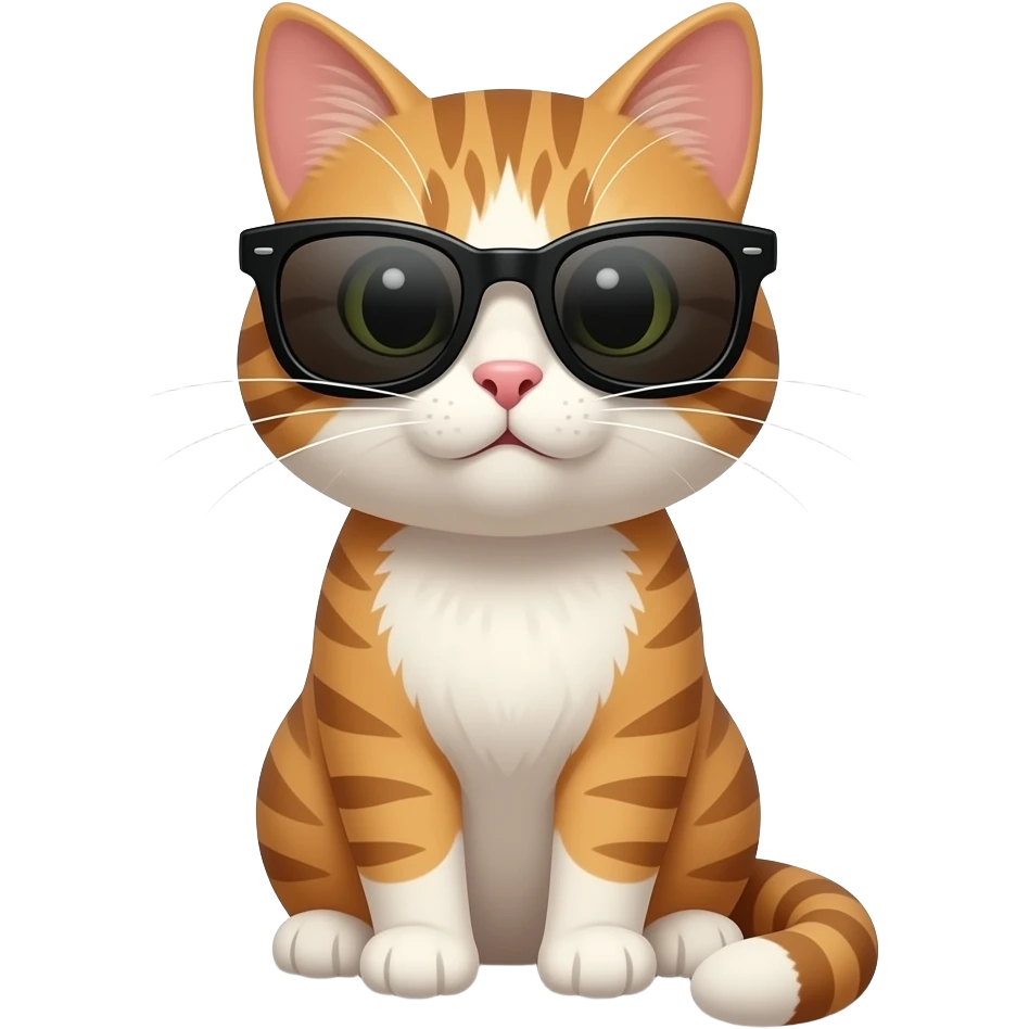 Cat wearing sunglasses emoji