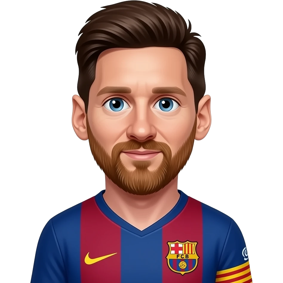 messi barcelona emoji