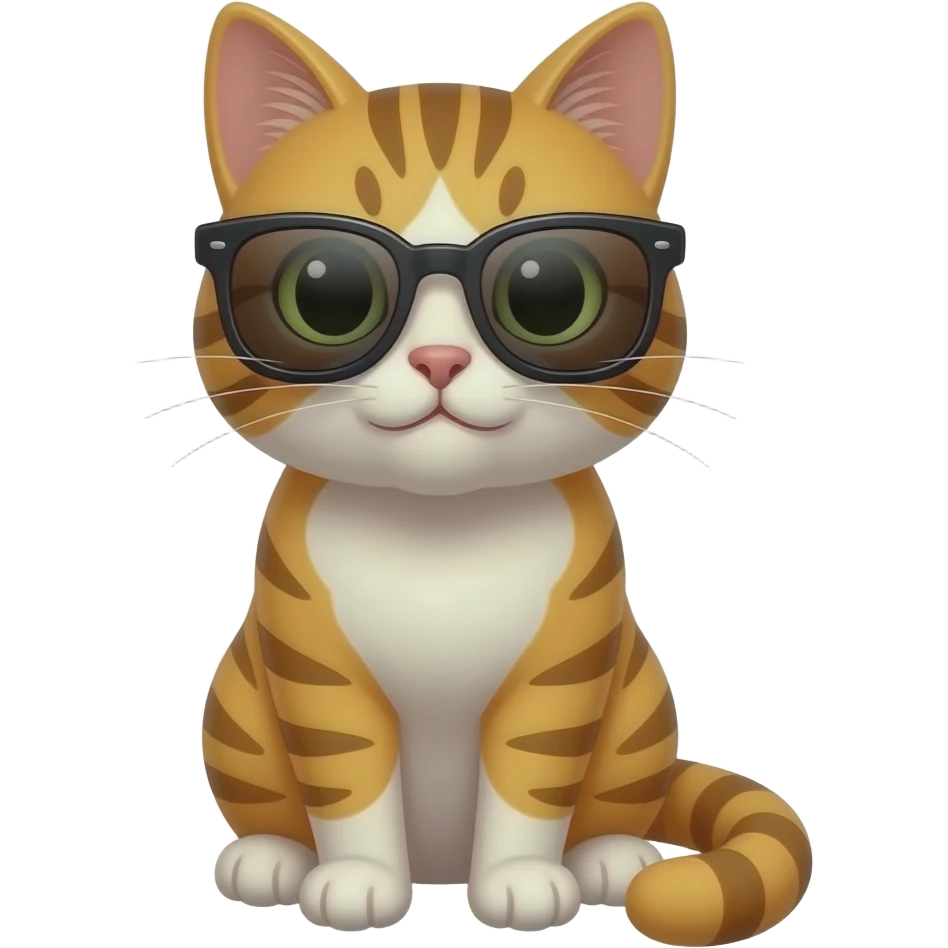 Cat wearing sunglasses emoji