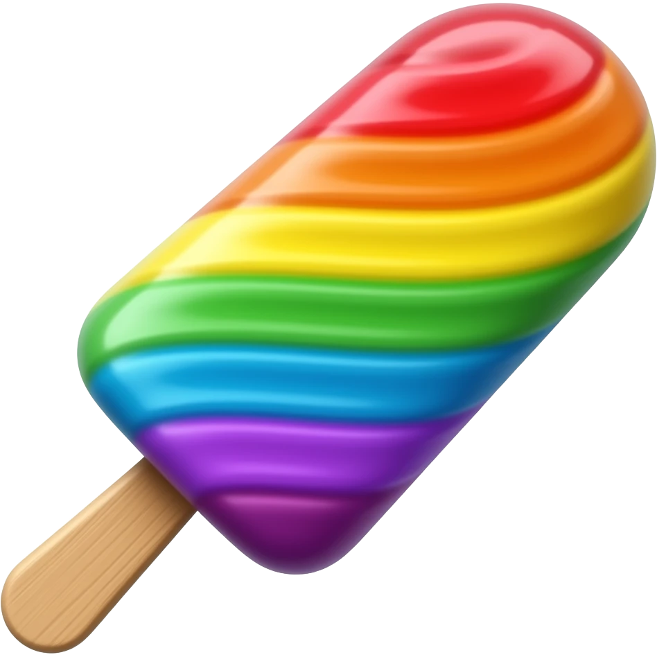 Rainbow Popsicle emoji