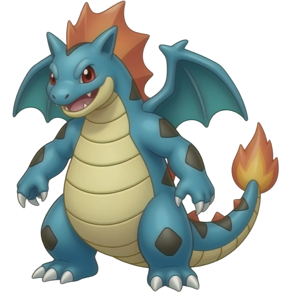 Gyarados and feraligatr fusion emoji