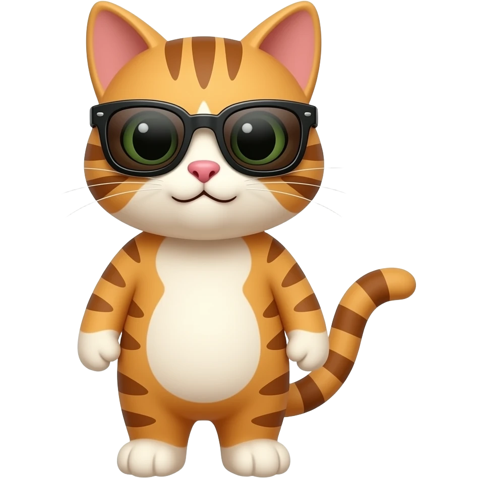 Cat wearing sunglasses emoji