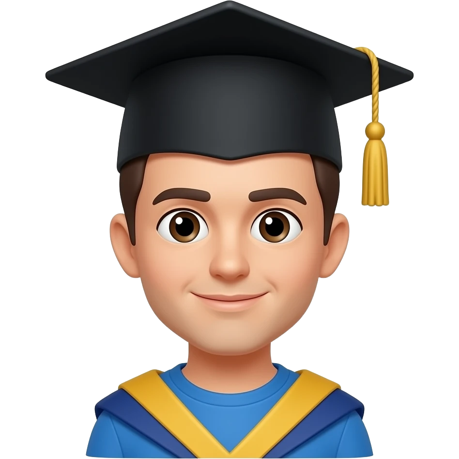 graduation cap coding emoji