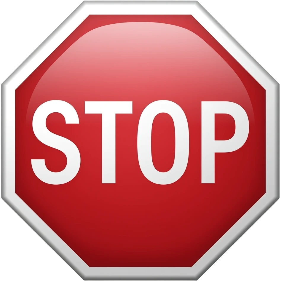 Stop sign emoji
