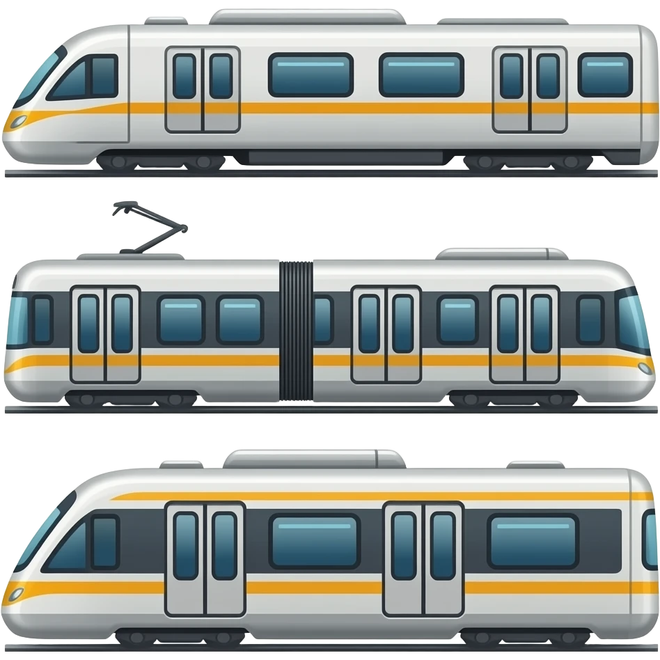 🚄🚂🚈🚋 emoji