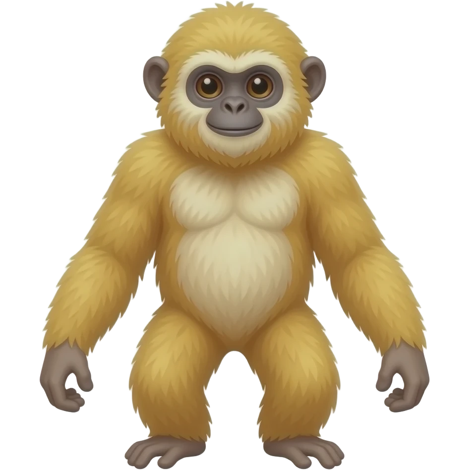 A blonde gibbon emoji